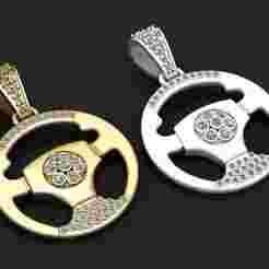 STARING GOLD PENDANT 3d printable model