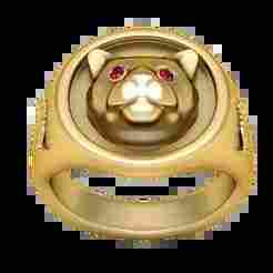 Statement Gold Ring 3D printable model