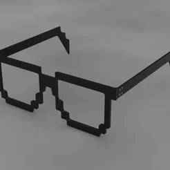 Sunglass with Frame (look like blocks)