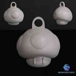 Super Mario Keychain – Mushroom (Free Version)