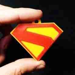 Superman logo keychain - Keychain