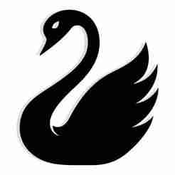 swan with neck curved in a heart shape 2 - 2D/3D Wall Art STL+SVG For CNC Router, Plasma, Waterjet, Laser & 3D Printer