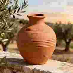 Terracotta Pot 3D Print STL File - Rustic Vase Model