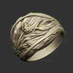 The Romantic Tulip ring design