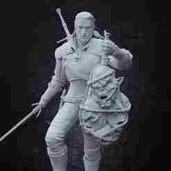 The Witcher - Geralt of Rivia Trophy Figurine