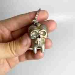 Tooth Skull Keychain - halloween accessory