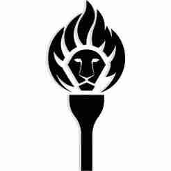 torch with flames forming a lion's mane 2 - 2D/3D Wall Art STL+SVG For CNC Router, Plasma, Waterjet, Laser & 3D Printer