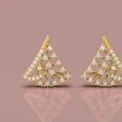 Triangle Diamond Earring - 0026