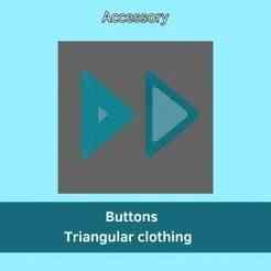Triangular button for clothing-Accessories