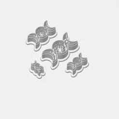 Triple Moon V01-01 Stars Clay Mold Cutter