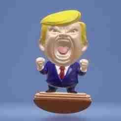 Trump, anger, cartoon