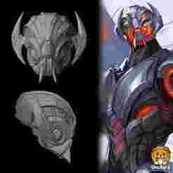 Ultron -Head - Marvel Rivals Cosplay Prop