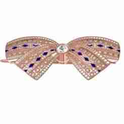 Unique Art Deco Diamond Bow Brooch