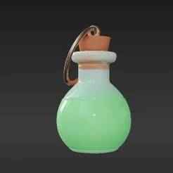 Unique Magical Elixir Charm - Robust Tiny Potion Bottle for Keychains & Jewelry Makers
