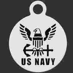 United States Navy Keyring