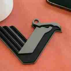 Vancouver FC keychain badge color printable and renderable