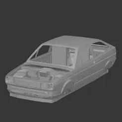 Volkswagen Gol GT 1984 - Assembly 3D Model (Printable)