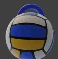 Volleyball Keychain STL - 3D Printable Ball Charm