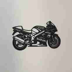 Wall decoration Moto susuki 750 GSX R strad