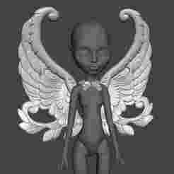 Wings with holder for Monster High dolls