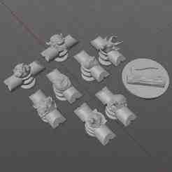 Wood Badge Croc Charms – Full Set (8 Critters + Axe & Log) | STL File for 3D Printing