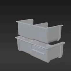 Workshop Storage Bins - Stackable & Rail-Mounted Organizer