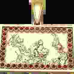 World Map Pendant – 3D Printable Model