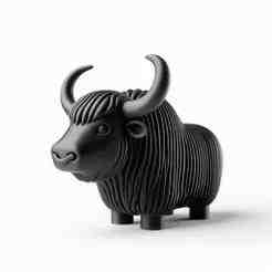 Yak in Anger 3D Print – Decorative Showpiece Sculpture