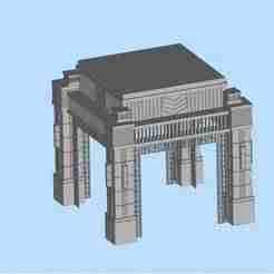 102 Outdoor Viewing Pavilion Garden Sunshine Pavilion Outdoor Landscape Pavilion Miniature Scene Model