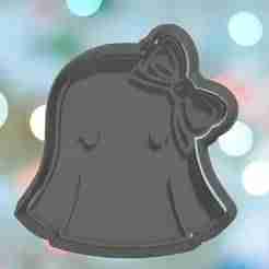 Halloween Girly Ghost Cookie Cutter