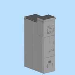 Large unit control box Machine control module Plant control box module 02 Miniature scene model