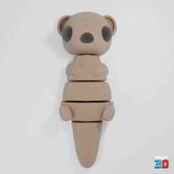 3D Yazdırılabilir Mafsallı Su Samuru