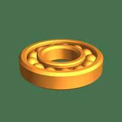 fully printable ball bearings