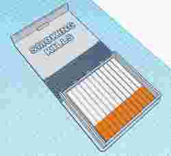 Print-in-place Cigars Box with fabric hinge and easy lock