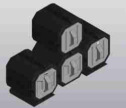 Futuristic modular drawers