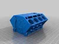 Engine block pen holder