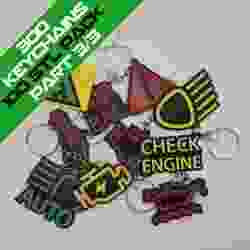 300 Car Dashboard Symbols Keychains - Part 3 (201-300)