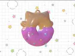 SEVIMLI KEDI ÇÖREK TILSIMI / ANAHTARLIK