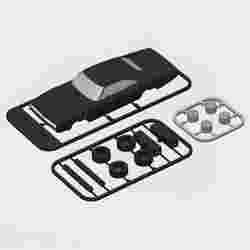 Dodge Charger 1969 kitcard (rotating wheels)