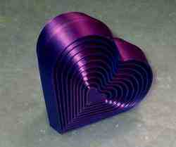 heart layered fidget