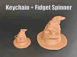Hogwarts Sorting Hat Duo (Fidget + Keychain), Harry Potter