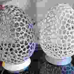 Large standing Easter egg Voronoi