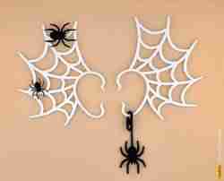 Spider web earring