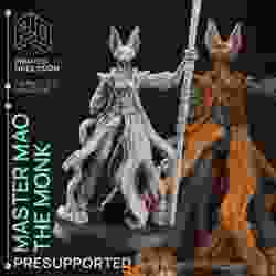 Tabaxi Keşişi - Tabaxi Karavanı - D&amp;D minyatürü