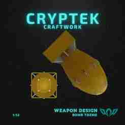 1:12 Miniature 01. Fat Man Nuclear Bomb - US - Little Details, Big Impact: The Fat Man 3D Print File. Plutonium Implosion-type Atomic Bomb - Nuclear Weapon by Robert Oppenheimer