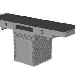 Art Deco Island Platform lift building door end 1/148 scale