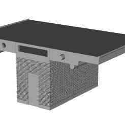 Art Deco Island Platform storeroom/toilet building 1/148 scale