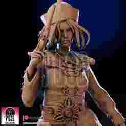 🐉 Elizabeth Swann – Oriental Pirate Lady (1/10 Scale Fan Art Statue for 3D Printing)