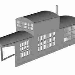 French Type G roundhouse building right end section 36 road type 1/160 scale