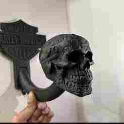Harley Davidson Helmet Hanger – 3D Print STL File – Motorcycle Wall Mount